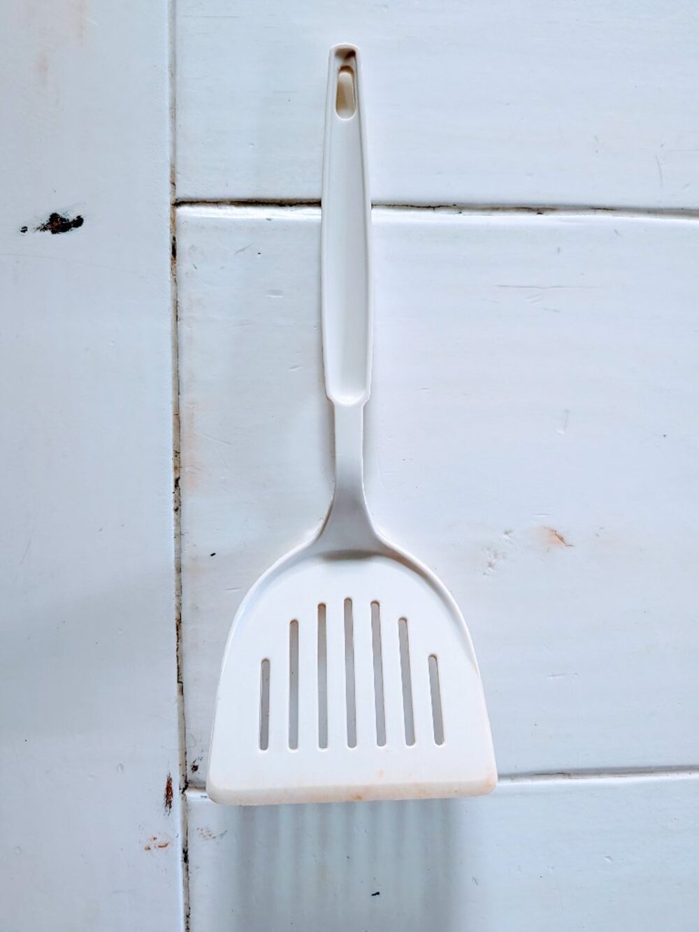 VTG EKCO 7-Slot Nylon Spatula Flipper Turner 11” Beige USA MCM Retro #3